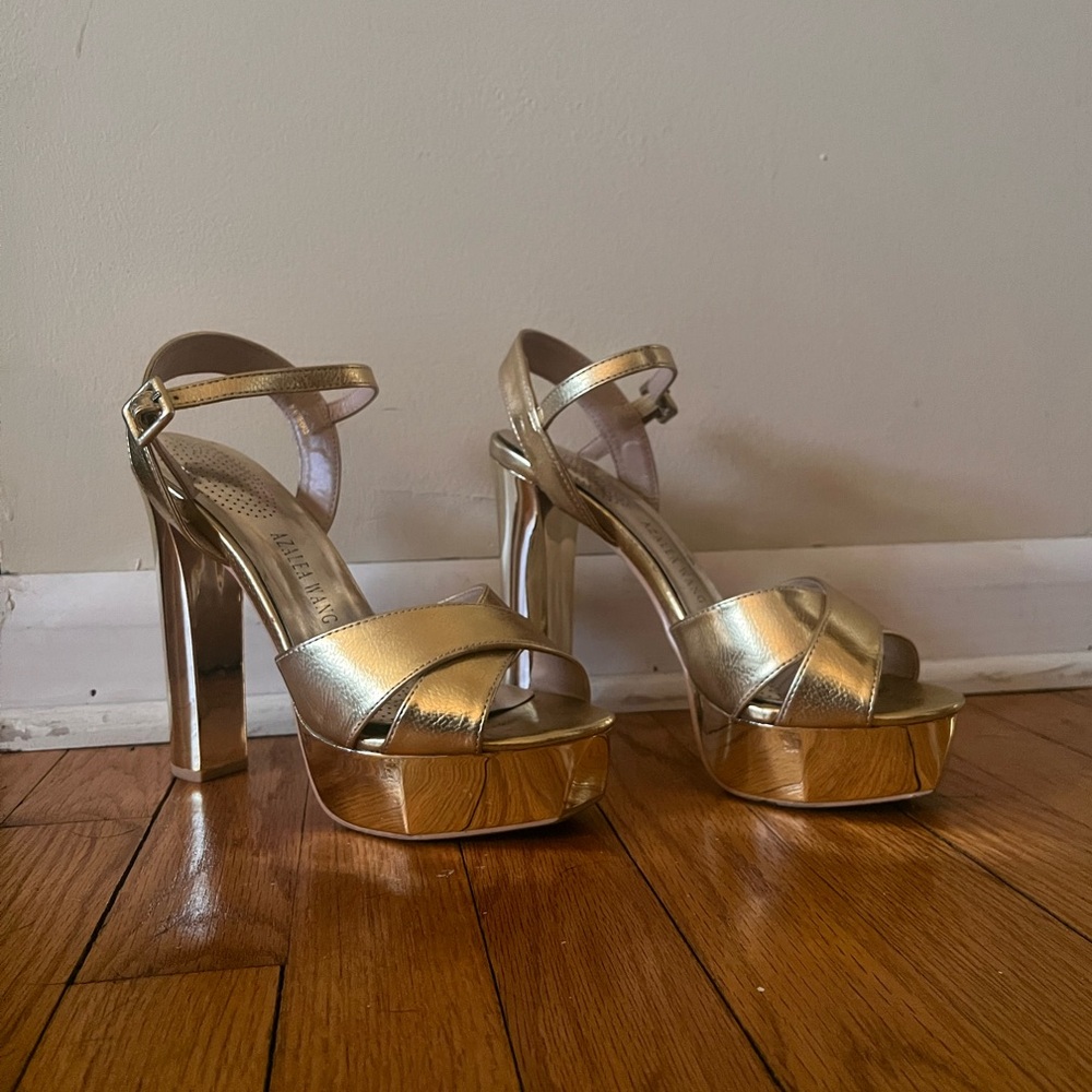 Gold Platform Heels